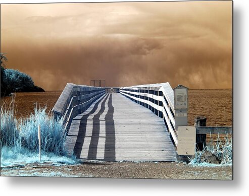 Storm Metal Print featuring the photograph Stormy Day Shadows by Rebecca Parker
