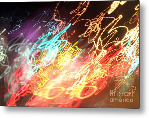 Neon Metal Print featuring the photograph Street Art by Creative Solutions RipdNTorn