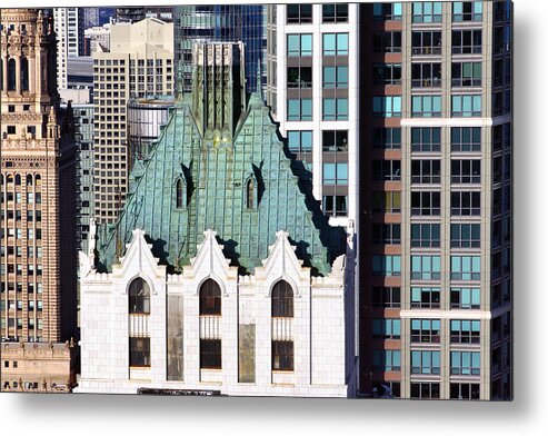 Chicago Metal Print featuring the photograph Style and Structure 3 by Leda Robertson
