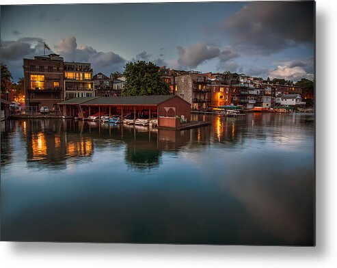 5d Mark Iii Metal Print featuring the photograph Summer Evening in Skaneateles by John Hoey