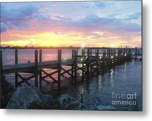 Clouds Metal Print featuring the photograph Summer Sunset by Megan Dirsa-DuBois