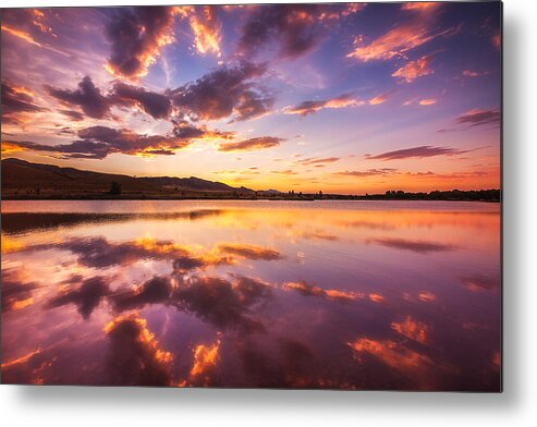 Sky Metal Print featuring the photograph Summertime Sunset by Darren White