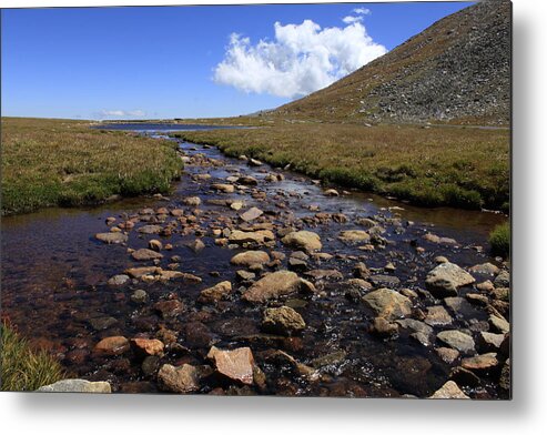 Summit Metal Print featuring the photograph Summit Lake Stream by John Daly