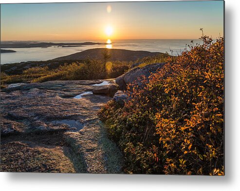 Acadia Metal Print featuring the photograph Sun Rise Shock by Kristopher Schoenleber
