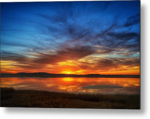 Owed To Nature Metal Print featuring the photograph Sunburned Reflections by Sylvia J Zarco