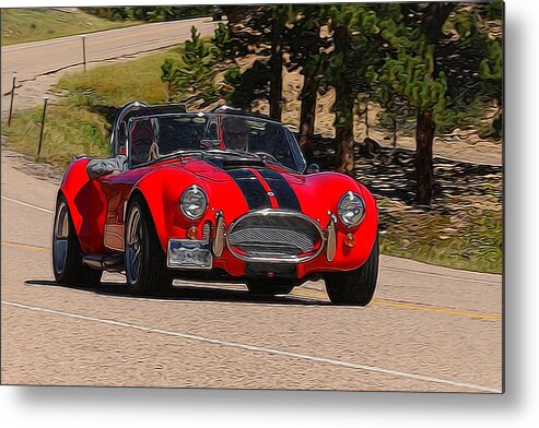 Cobra Metal Print featuring the digital art Sunday Drive Digital Art by Ernest Echols