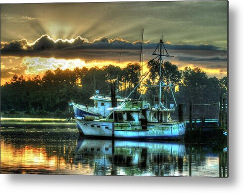 Alabama Metal Print featuring the digital art Sunrise at Billy's by Michael Thomas