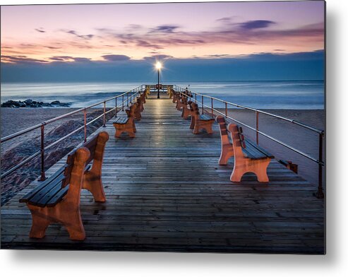 Sunrise Metal Print featuring the photograph Sunrise At The Pier by Steve Stanger