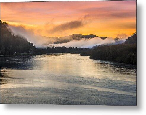 Klamath River Metal Print featuring the photograph Sunrise on the Klamath by Greg Nyquist