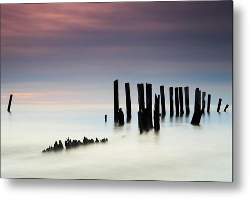 Chesapeake Metal Print featuring the photograph Sunrise Remnants by Jennifer Casey