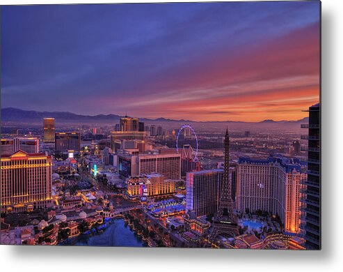 Las Vegas Metal Print featuring the photograph Sunrise by Stephen Campbell