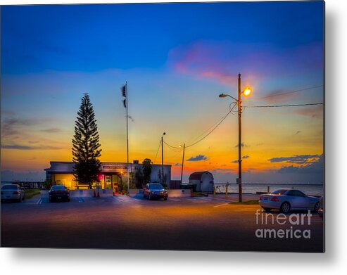 War Vets Metal Print featuring the photograph Sunset at the Post by Marvin Spates