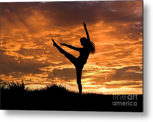 Sunset Metal Print featuring the photograph Sunset Jubilation by Cindy Singleton
