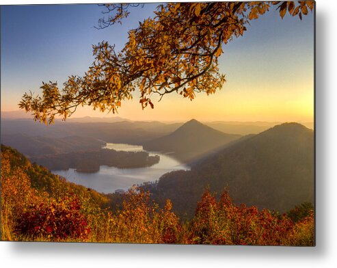 Appalachia Metal Print featuring the photograph Sunset Light by Debra and Dave Vanderlaan