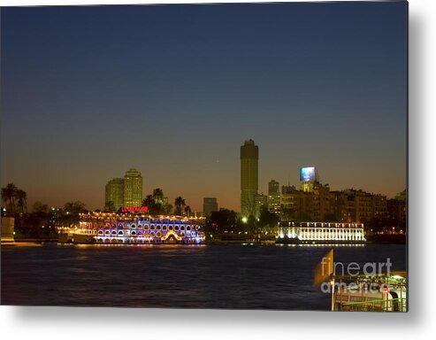 Nile Metal Print featuring the photograph Sunset on the Nile by Paul Cowan