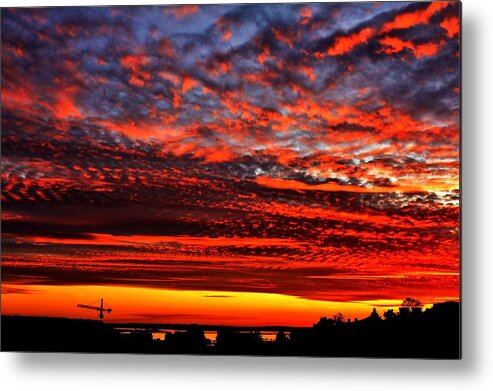 Queen Metal Print featuring the photograph Sunset Over Queen Anne by Benjamin Yeager