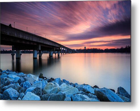 Annapolis Metal Print featuring the photograph Sunset Streaks by Jennifer Casey