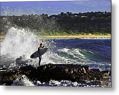 #surfer Metal Print featuring the photograph Surfer by Miroslava Jurcik