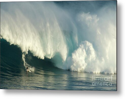 Surf Metal Print featuring the photograph Surfing Jaws 1 by Bob Christopher