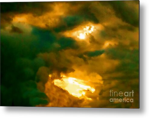 Sureal Sunset Metal Print featuring the photograph Surreal Sunset by Anita Lewis