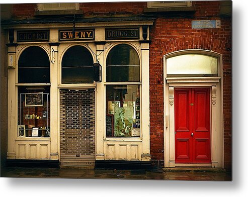 Dublin Metal Print featuring the photograph SWENY the Druggist by Nadalyn Larsen