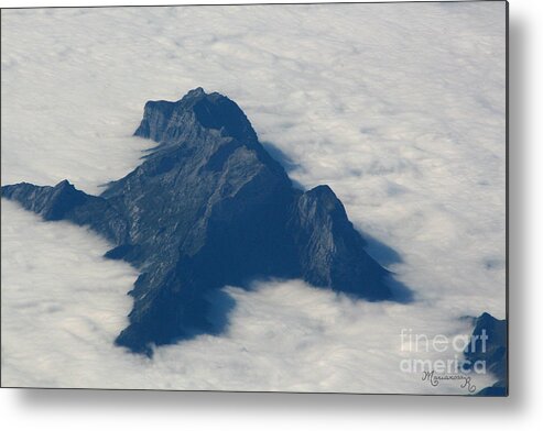 Clouds Metal Print featuring the photograph Swimming in a Sea of Clouds by Mariarosa Rockefeller