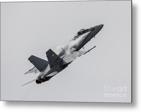 F18 Metal Print featuring the photograph Swiss Hornet by Airpower Art