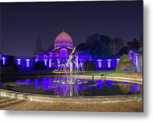 Enchanted Woods Metal Print featuring the photograph Syon house all lit up by Andrew Lalchan
