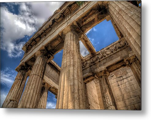 Temple Metal Print featuring the photograph Temple of Hephaestus by Micah Goff