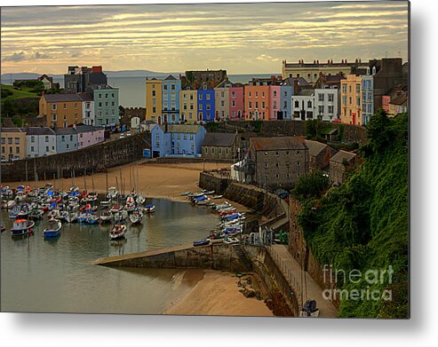 Tenby Metal Print featuring the photograph Tenby Harbour in the Morning by Jeremy Hayden