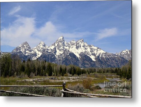 Mountains Metal Print featuring the photograph Teton Majesty by Dorrene BrownButterfield