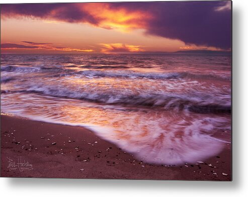 Beach Metal Print featuring the photograph Texas Coastal Sunrise by Paul Huchton