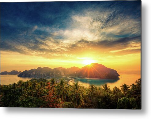 Seascape Metal Print featuring the photograph Thai Seascape by Lightkey