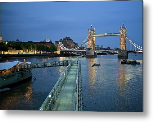 Tranquility Metal Print featuring the photograph Thames by Haykal