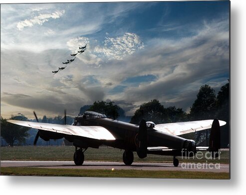 Avro Metal Print featuring the digital art The BBMF by Airpower Art