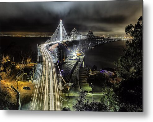 Bay Bridge Metal Print featuring the photograph The Beginning of the End by Don Hoekwater Photography