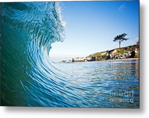 California Metal Print featuring the photograph The Blue Curl by Paul Topp