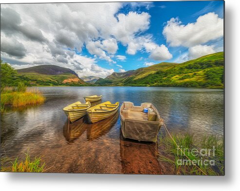 Nantlle Valley Metal Print featuring the photograph The Boats by Adrian Evans
