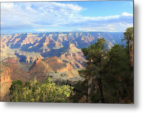 Landscapes Metal Print featuring the photograph The Canyon Morning Shadows by Douglas Miller