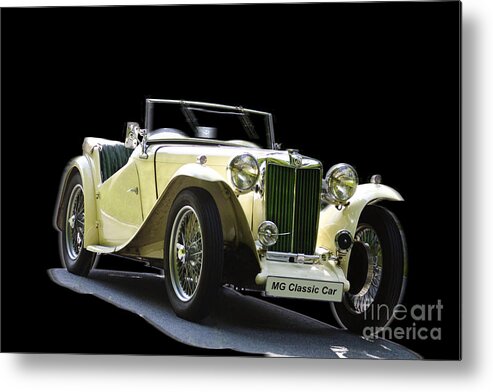 Heiko Metal Print featuring the photograph The Classic MG by Heiko Koehrer-Wagner