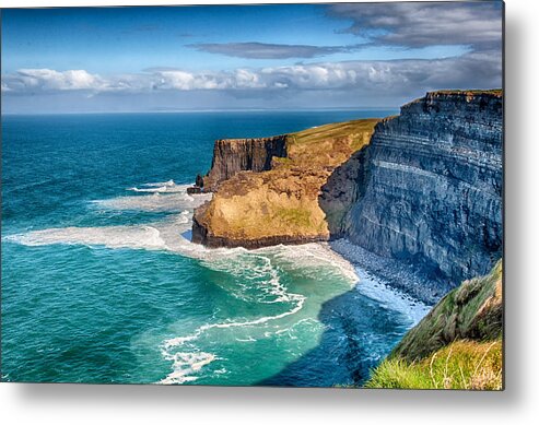 Eire Metal Print featuring the photograph The Cliffs of Moher 4 - County Clare - Ireland by Bruce Friedman