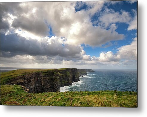 Doolin Metal Print featuring the photograph The Cliffs of Moher by Allan Van Gasbeck