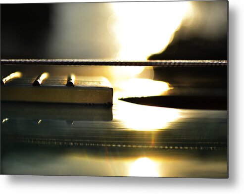 Guitar Metal Print featuring the photograph The Color Of Music by Laura Fasulo