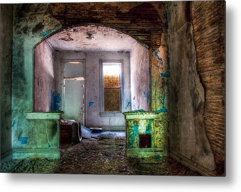 Architecture Metal Print featuring the photograph The Colors of Decay by Robert FERD Frank