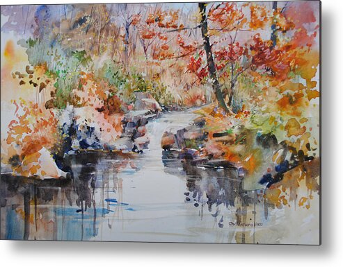 Fall Metal Print featuring the painting The Colors of Fall by P Anthony Visco