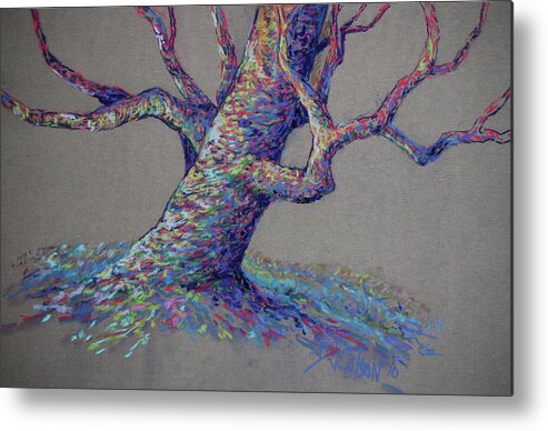 Colorful Tree Metal Print featuring the painting The Colors of Life by Billie Colson