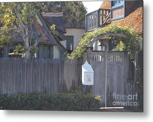 St. Malo Metal Print featuring the photograph The Courtyard by Laurie Lundquist