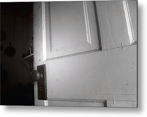 White Metal Print featuring the photograph The Dark by Trish Mistric