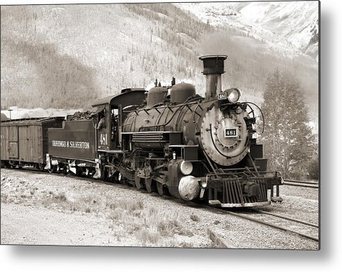 Transportation Metal Print featuring the photograph The Durango and Silverton by Mike McGlothlen