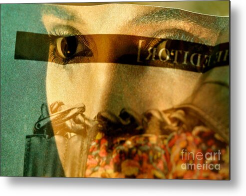 Portrait Metal Print featuring the photograph The Editor by Michael Cinnamond